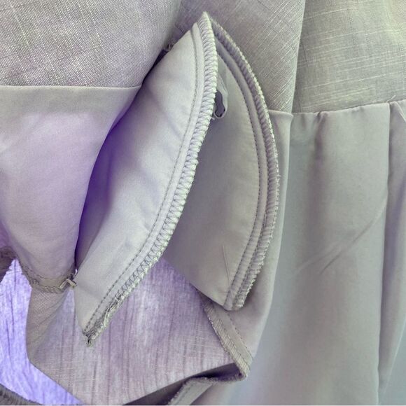 Alfred Dunner Woman’s Open Front Jacket Lilac Beaded SZ 14 - Picture 11 of 15